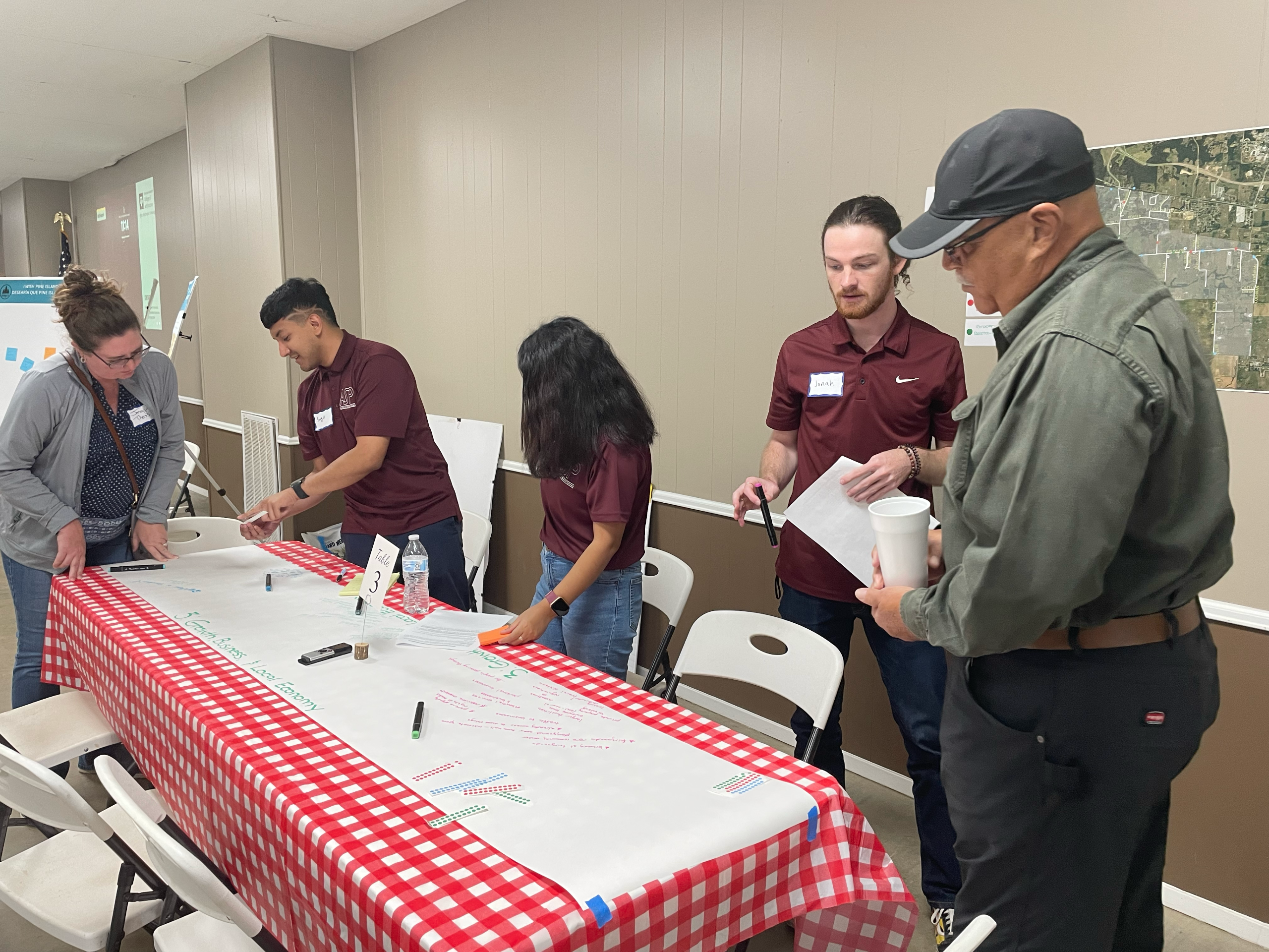 Facilitation team on Table 3: Managing Growth & Economic Development
