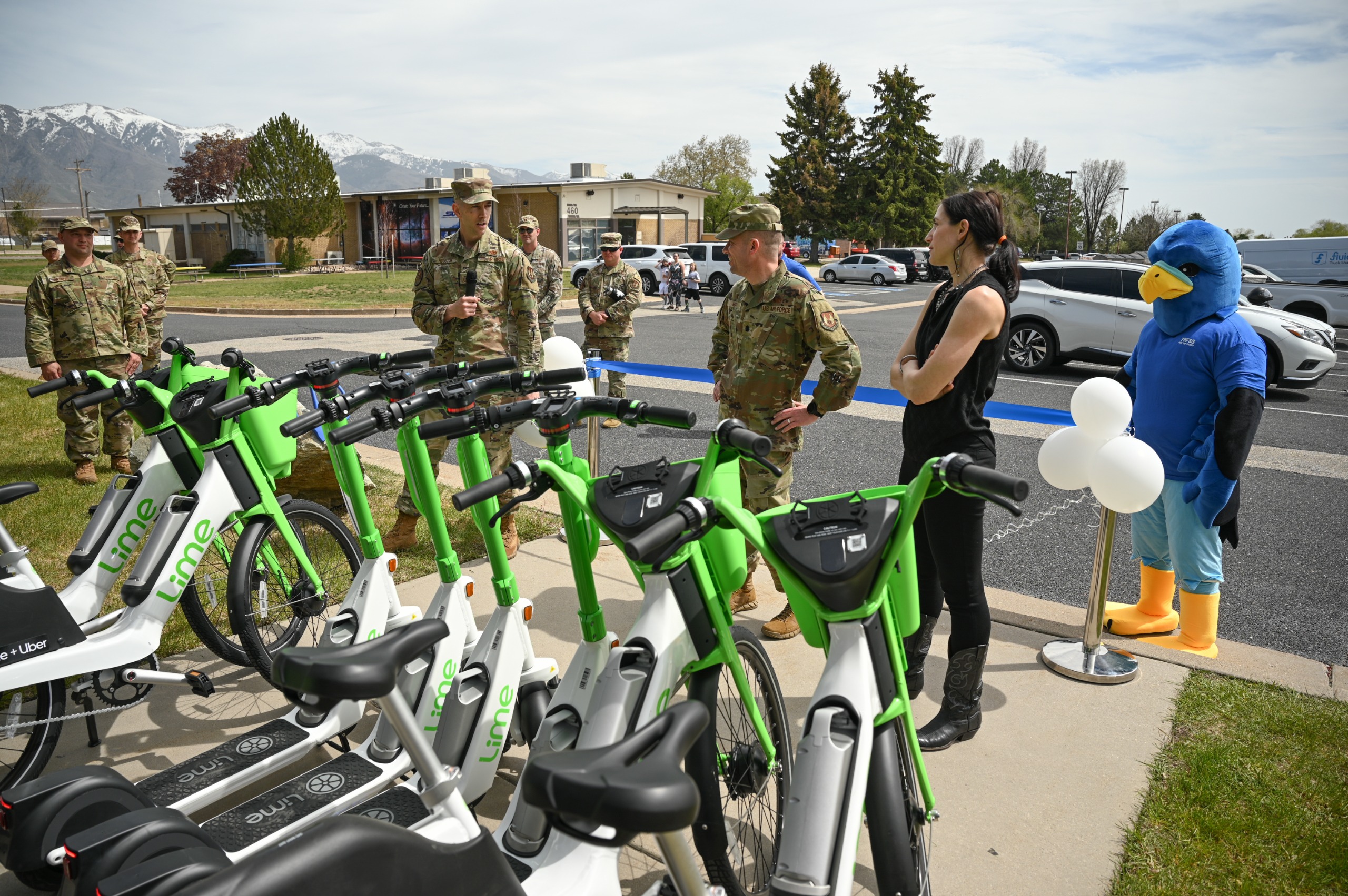 Hill AFB started an E-Scooter/E-Bike Ride Share Program in 2022. (U.S. Air Force photo by R. Nial Bradshaw)